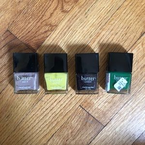 Four Butter London Polishes